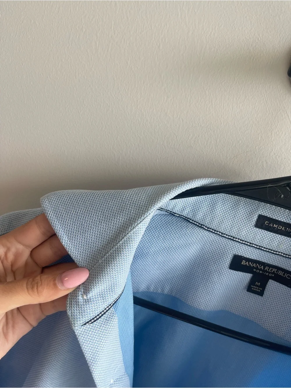 Banana Republic Camden Fit Light Blue Men's Dress Shirt